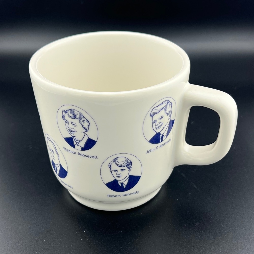 Fishs Eddy Coffee Mug Unisex OS White Excellent Democratic Leaders Jess Maz